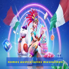 nomes australianos masculinos